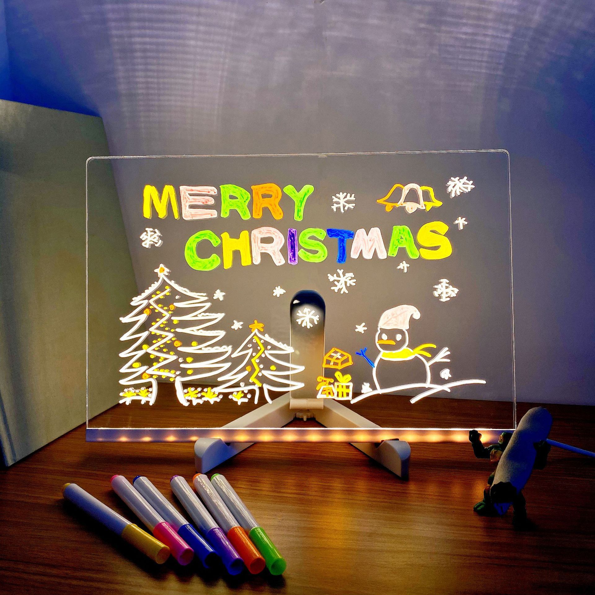 Glowing acrylic fluorescence drawing board