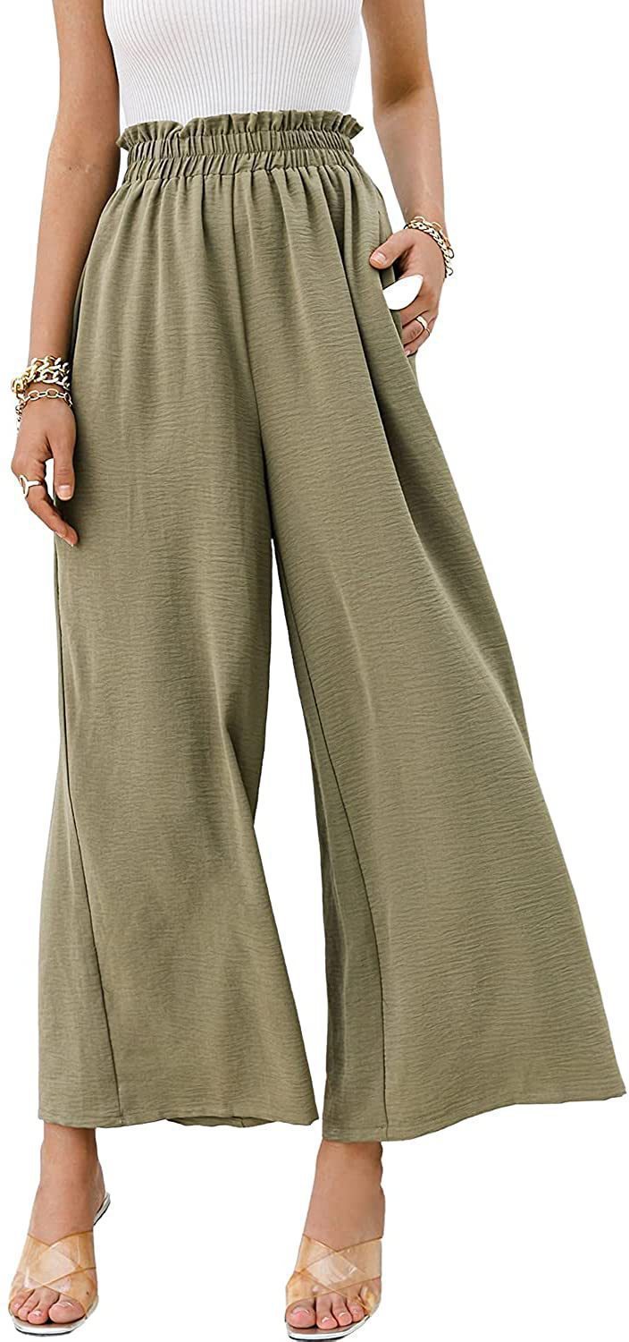 Femmes Du Quotidien Style Simple Couleur Unie Longueur De La Cheville Plissé Pantalon Large display picture 14