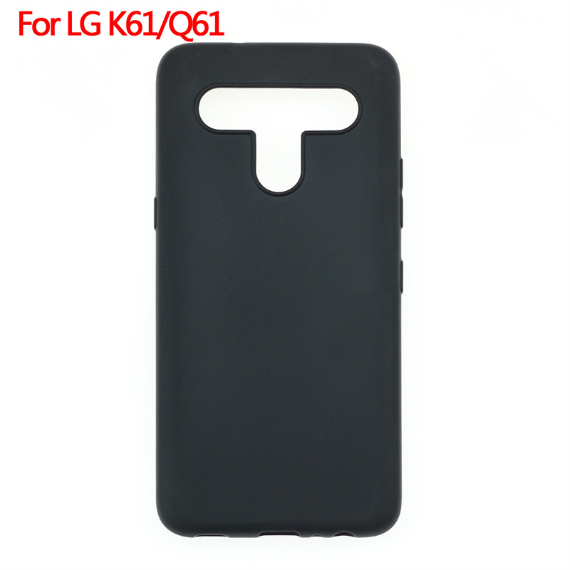 适用于LG K61手机壳LG Q61保护套手机套磨砂布丁套素材TPU
