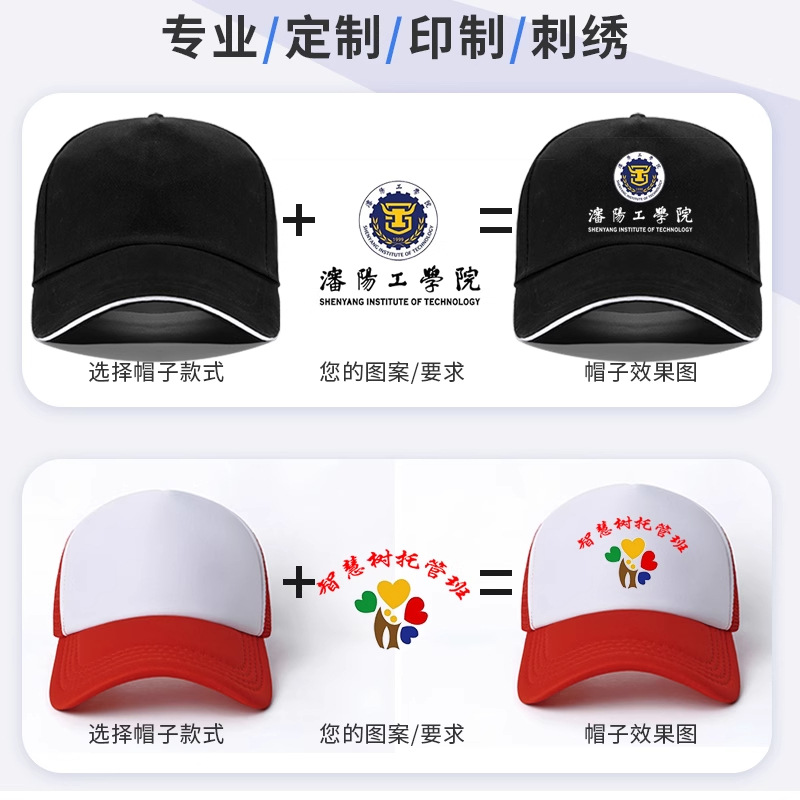 Sombrero con logotipo personalizado, estampado, bordado, gorra de visera, gorra de trabajo personalizada, gorra publicitaria, gorra amarilla para estudiantes y niños, personalizada