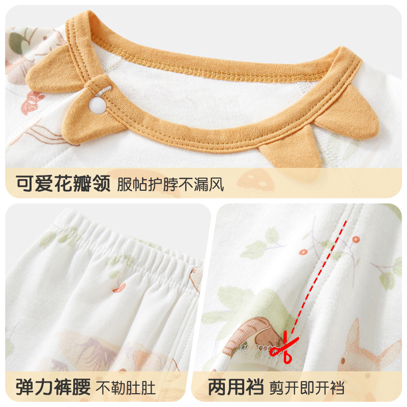 Primavera, otoño, invierno, ropa interior de algodón para niños, ropa de base para niños y niñas, ropa de bebé