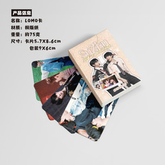 Su Zhu Small Card, Pack of 50, 57x86mm, Su Xin Hao & Zhu Zhixin CP Laser Lomo Cards & Postcards