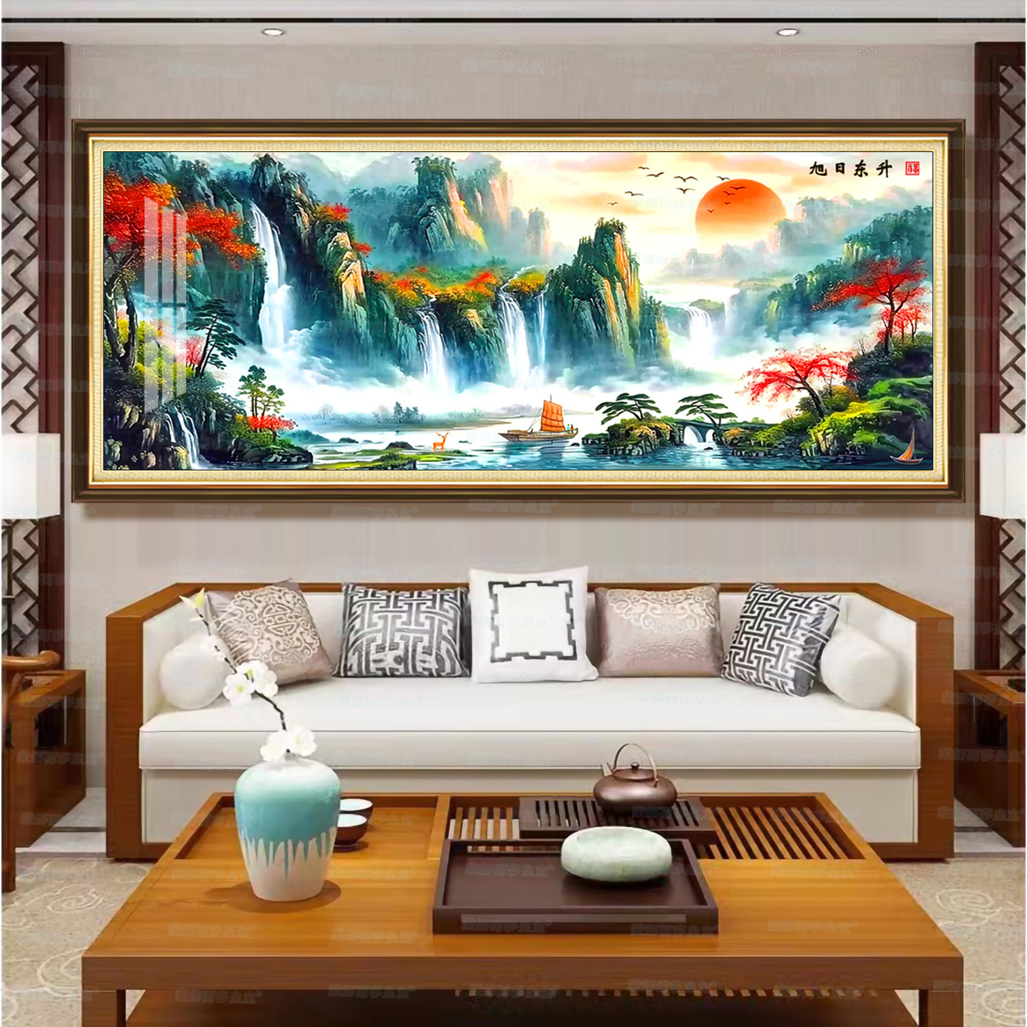 [Algodón importado] Mona Lisa Royal Cross, Sunrise Hongyun, versión mejorada de bordado de hilo hecho a mano image 2