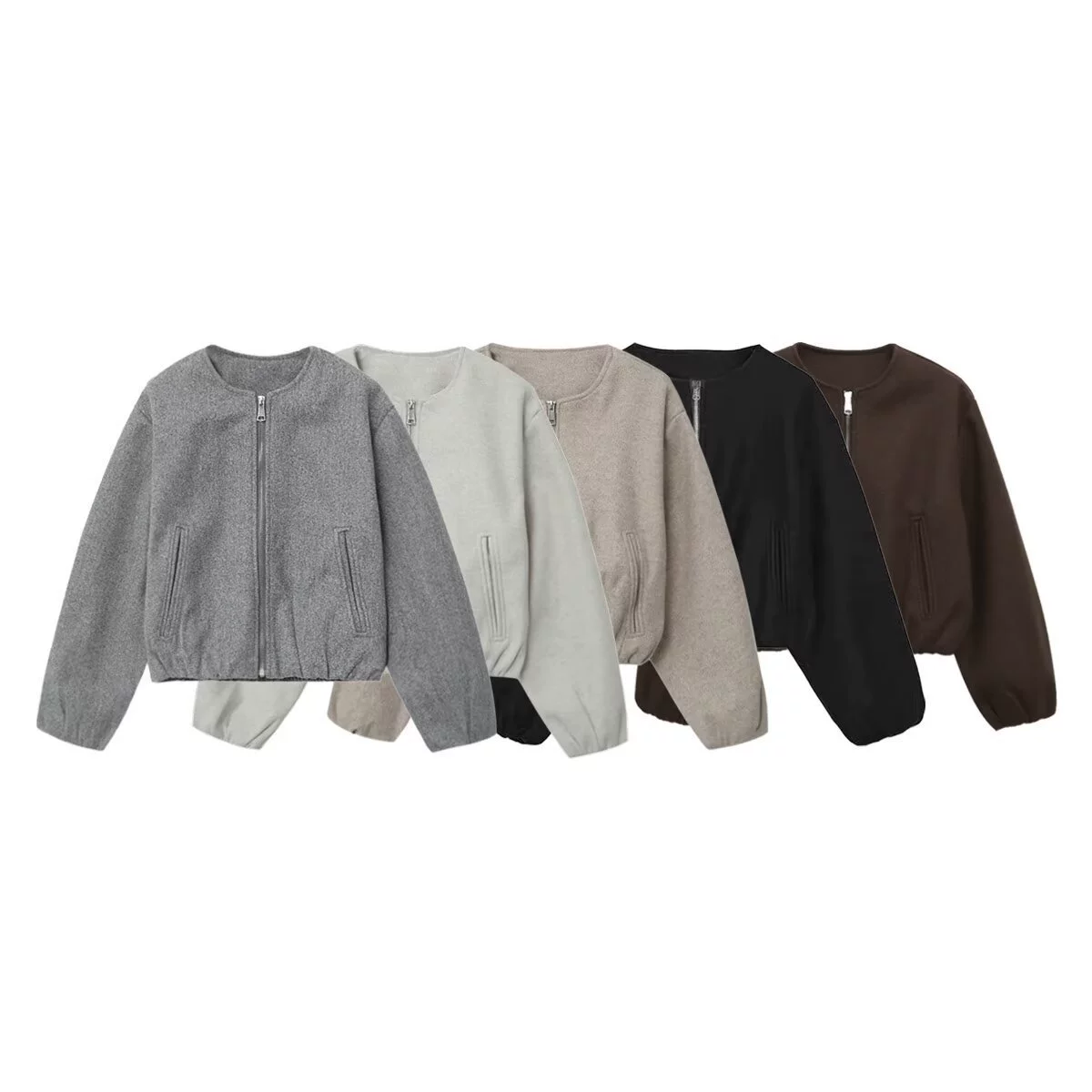 Женская мягкая бомбер-куртка PB&ZA, осень 2025, новый французский дизайн, артикул 3046274