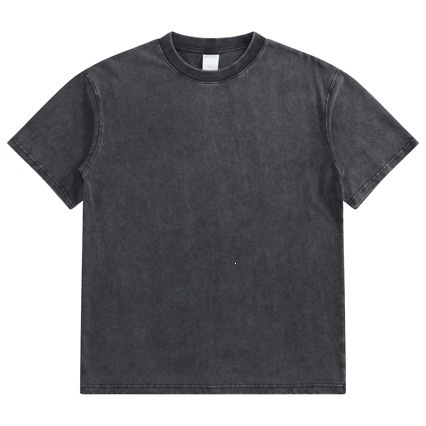 230g Heavyweight American Retro T-Shirt Short Sleeve Men's and Women's Summer Trendy Brand Washed Batik Distressed Top Printing Processing