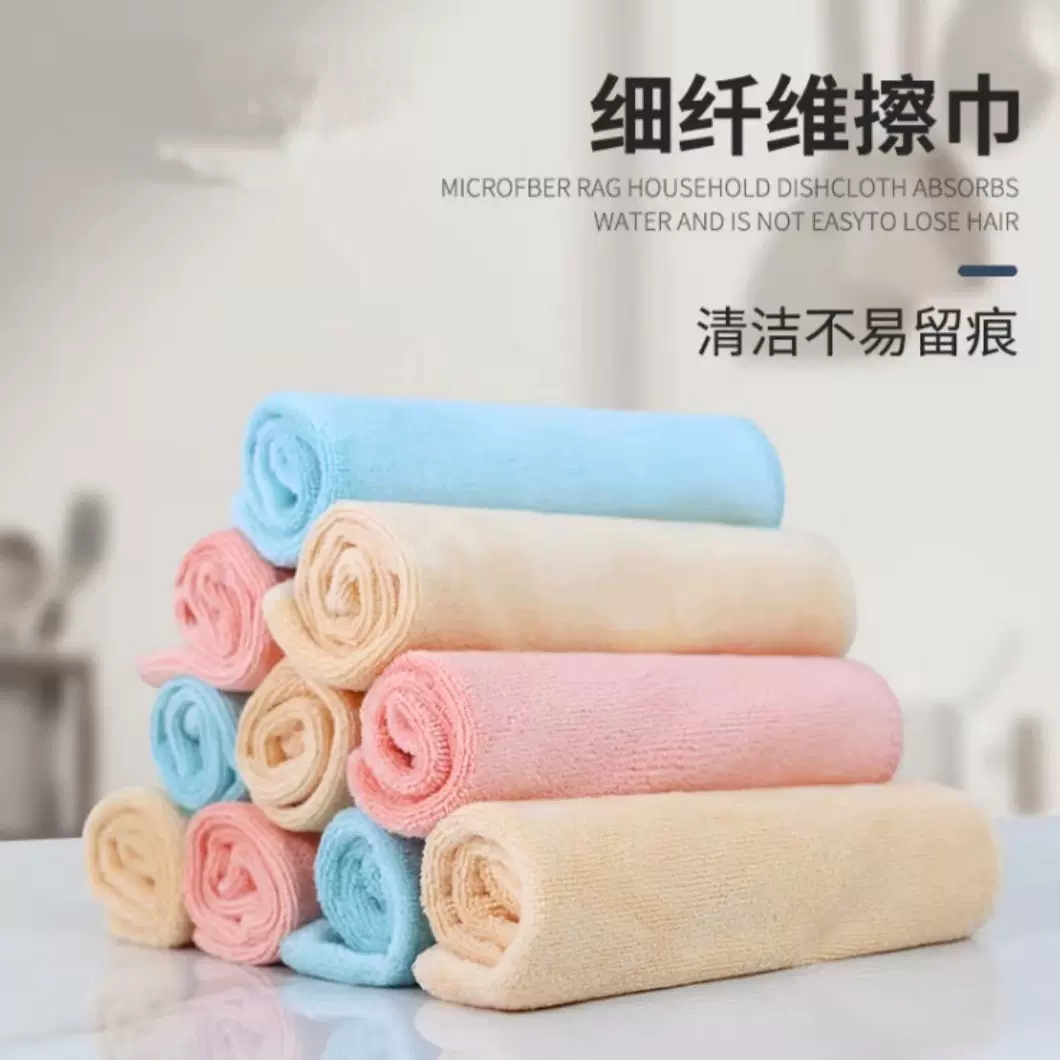 珊瑚绒毛巾布细纤维厨房擦手巾柔软亲肤吸水不掉毛易清洗不留痕