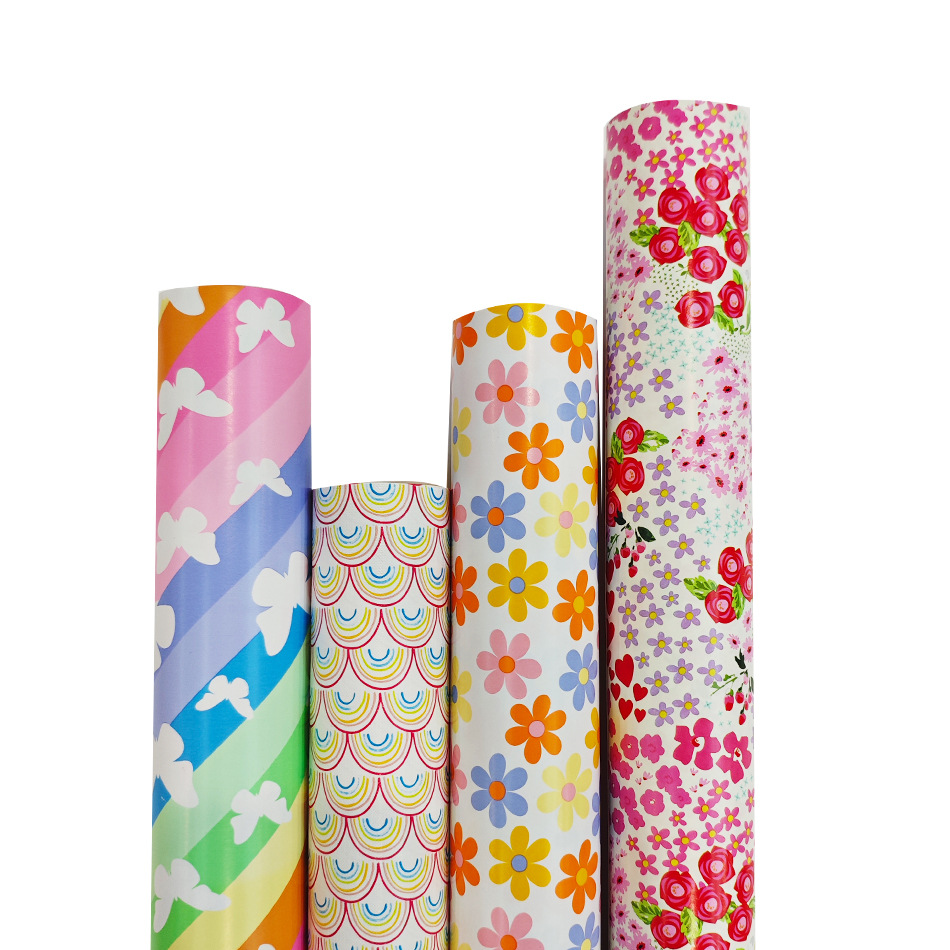 厂家直销 礼品包装纸 婚礼碎花系列包装纸