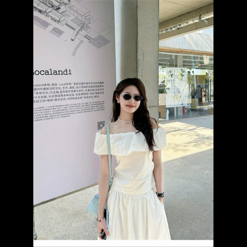 Unique and Beautiful One-Shoulder Dress Set for Women, Summer 2026 New Model, This Year's Trendy Hot-Selling Long Dress Unique and Beautiful One-Shoulder Dress Set for Women, Summer 2026 New Model, This Year's Trendy Hot-Selling Long Dress
