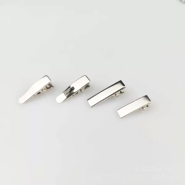 2cm Metal Kidsren's Mini Macaron Color Small Square Clip Duckbill Pointed Mouth Clip Crocodile Clip Pressure Clip Side Hairpin