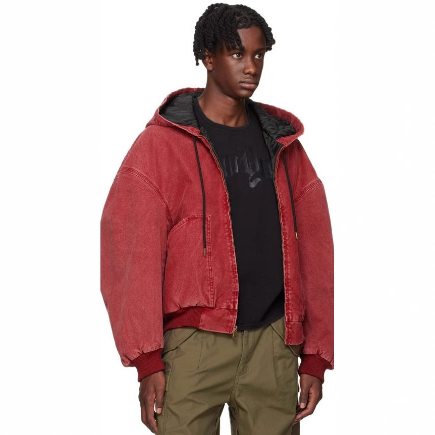 泰王男装丨2025年美式复古连帽棉衣男秋冬季新款时尚宽松休闲外套