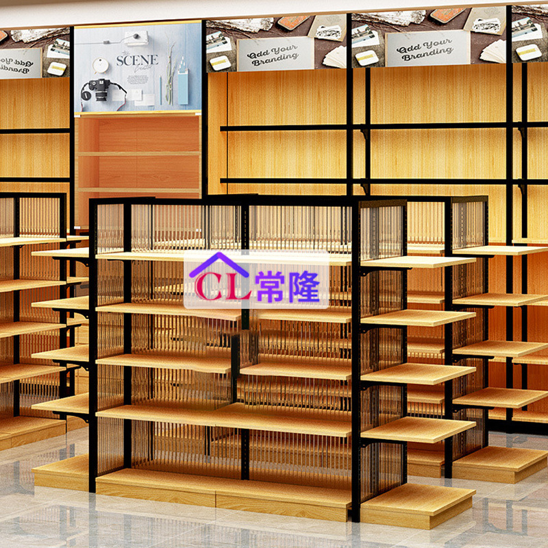 Estantes de papelería Chenguang estante de exhibición de contenedores de acero y madera biblioteca de bolígrafo de alta calidad Zhongdao escritorio de materiales de estudio