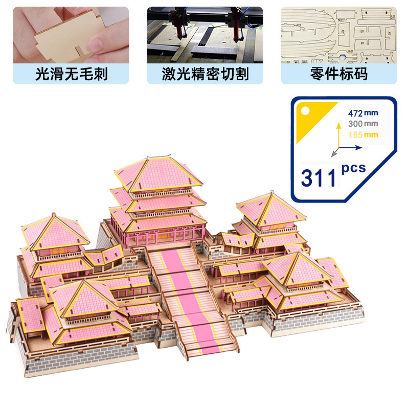 国庆节天安门立体拼图手工diy材料包爱国主题儿童幼儿园制作模型|undefined