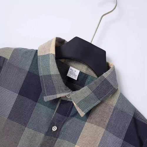 Men's plaid shirt, men's short-sleeved fashionable Korean-style youth casual men's short-sleeved shirt