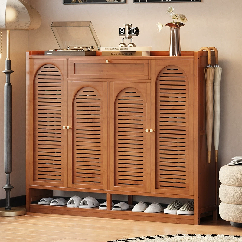 Многослойная простая полка для хранения в прихожей с большой вместимостью, пылезащитный шкаф для обуви для входа в дом.