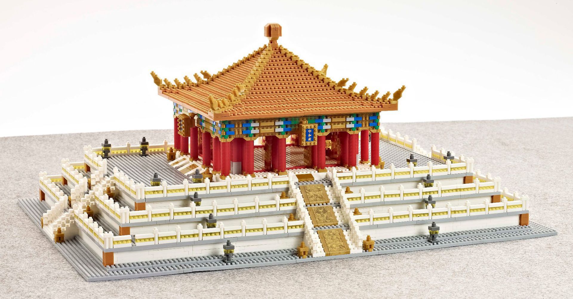 Weili YZ089 Ciudad Prohibida Zhonghe Hall micro-partícula ocio difícil bloques de construcción modelo