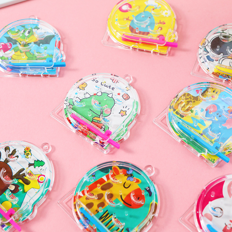 Nuevo pequeño cartón de dibujos animados para niños juguetes creativos máquina de puntuación creativa juegos de mano juguetes laberinto