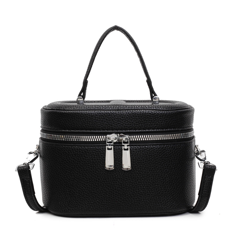 Bolso de cubo popular de este año 2025 verano nuevo bolso de hombro con patrón de lichi bolso de mensajero simple y versátil mujer