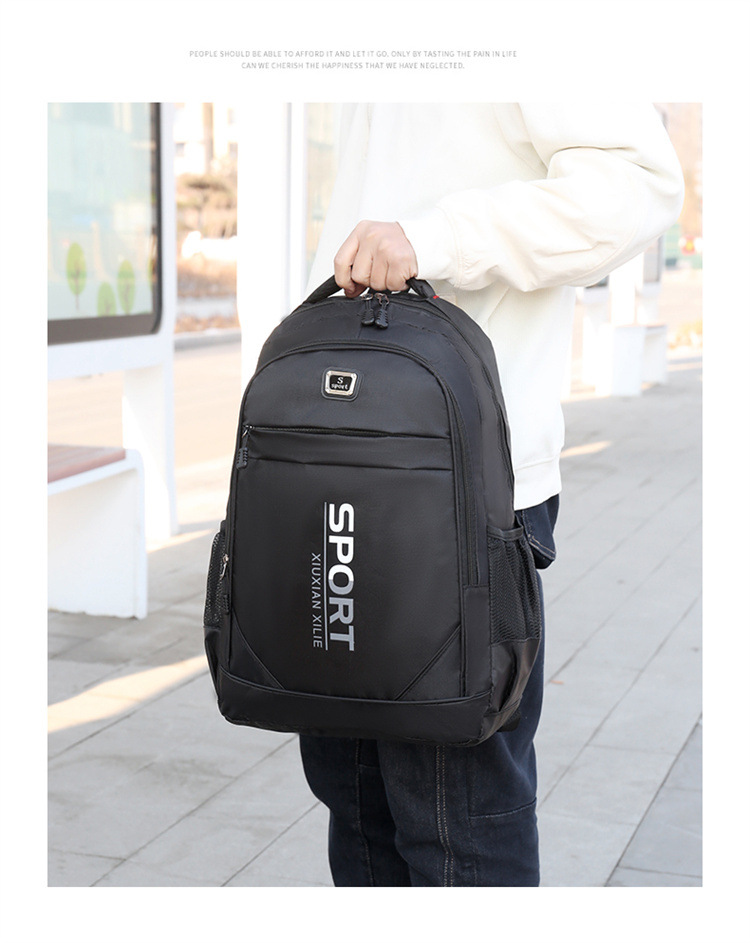 Men's high-end backpack, business computer bag, outdoor hiking bag, schoolbag, large-capacity USB computer bag undefined
