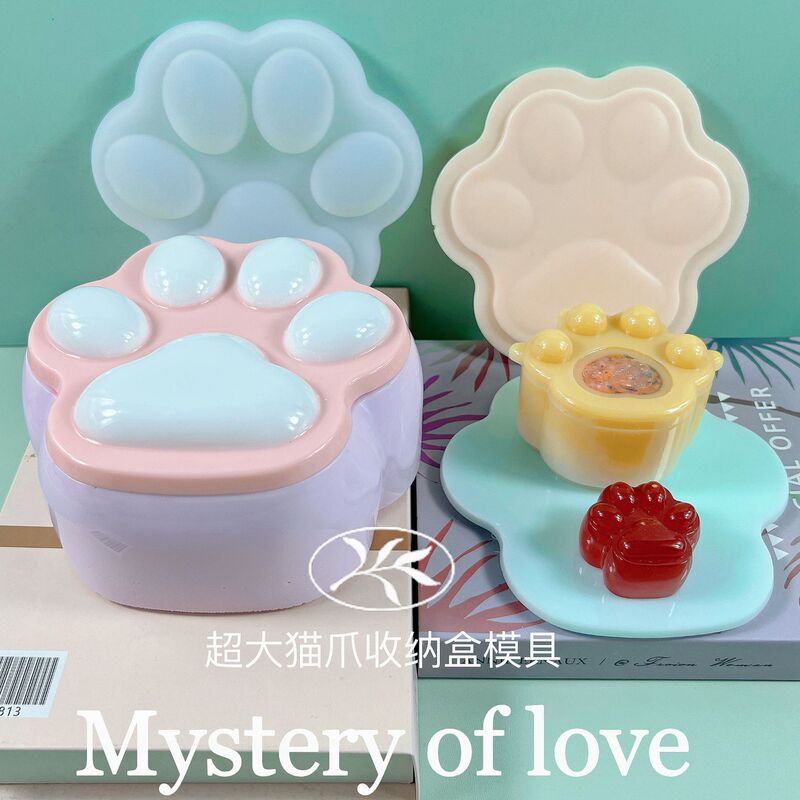 ファットヤヤ diy 特大猫の爪収納ボックス接着剤型ジュエリー収納ボックスシリコーン型クロスボーダーアマゾン|undefined