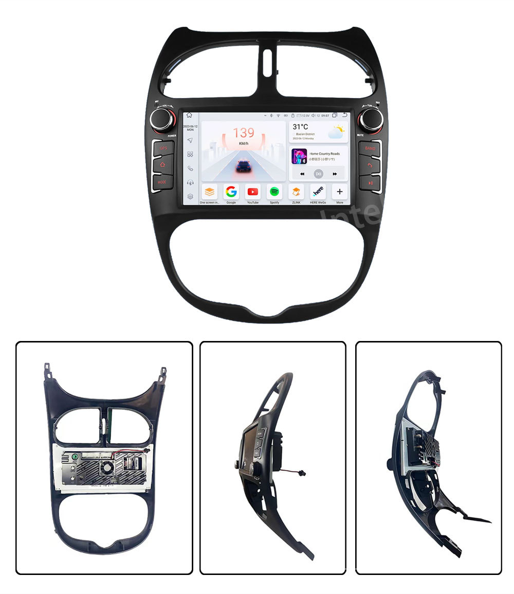 Suitable for Peugeot 206 Android 7inch Car Gps Bluetooth Carplay Car Navigation System Central Control Smart Car System