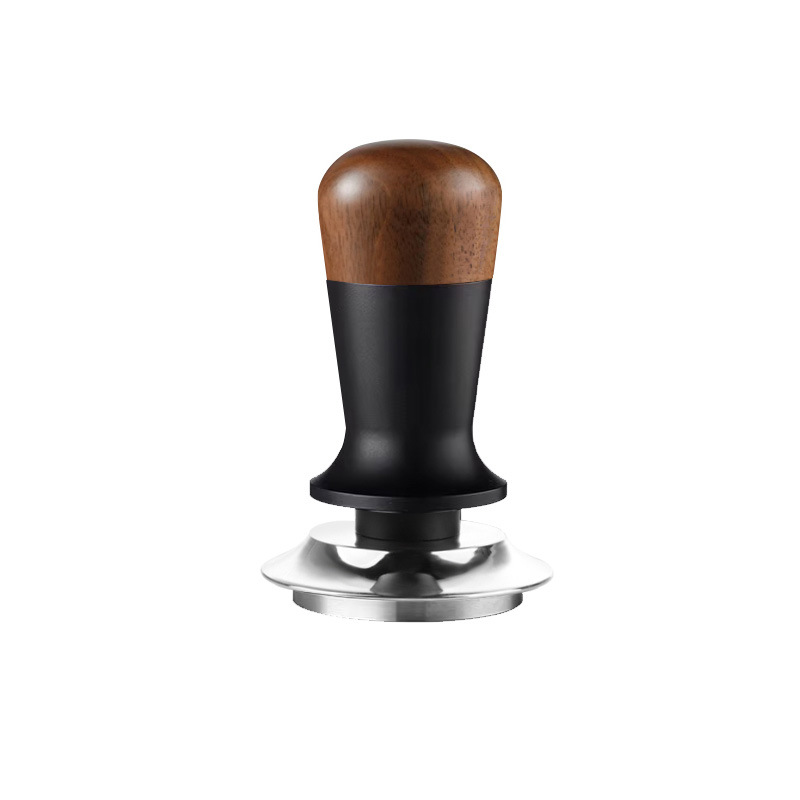 Nuevo prensado de polvo de fuerza constante de nogal, prensado de polvo de café elástico italiano, relleno de presión, desviación de presión 51/53/58mm