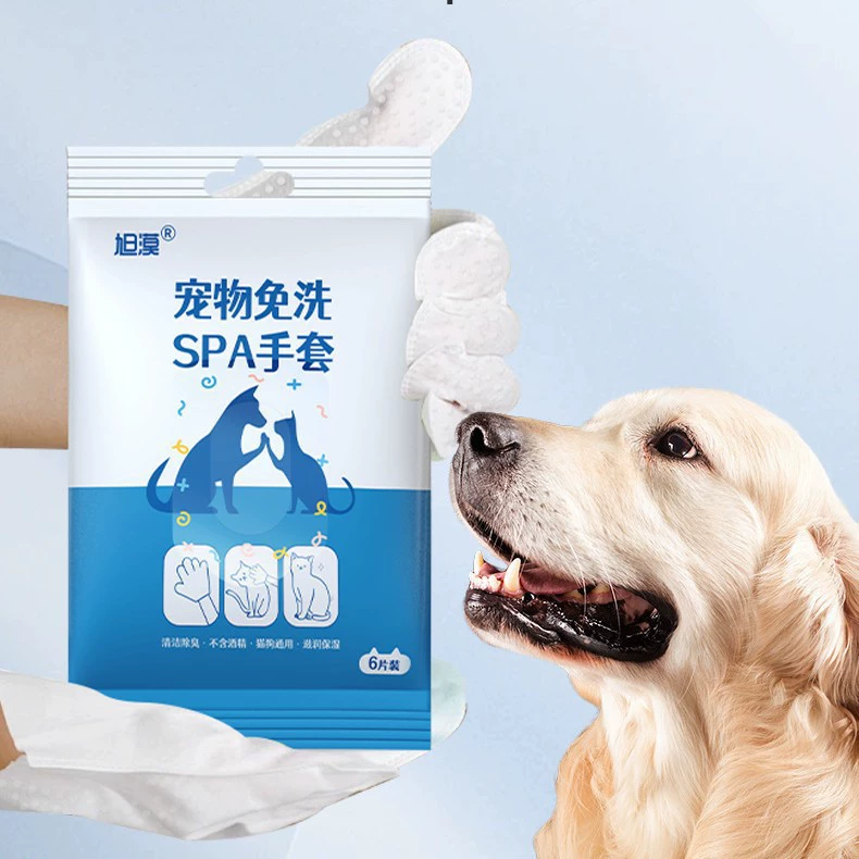 Домашние животные одноразовые перчатки для купания чистящие салфетки Химчистка может лизать кошек и собак