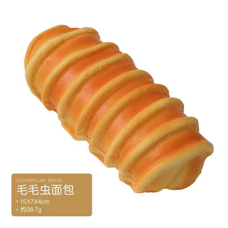 Juegos de descompresión pellizco pellizco rebote lento niña lindo juguete suave de ventilación simulación de alimentos pan pastel con fragancia