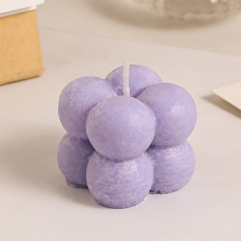 Pequeño cubo aromaterapia vela creativo pequeño artesanal hogar Decoración tiro props pequeño cubo vela