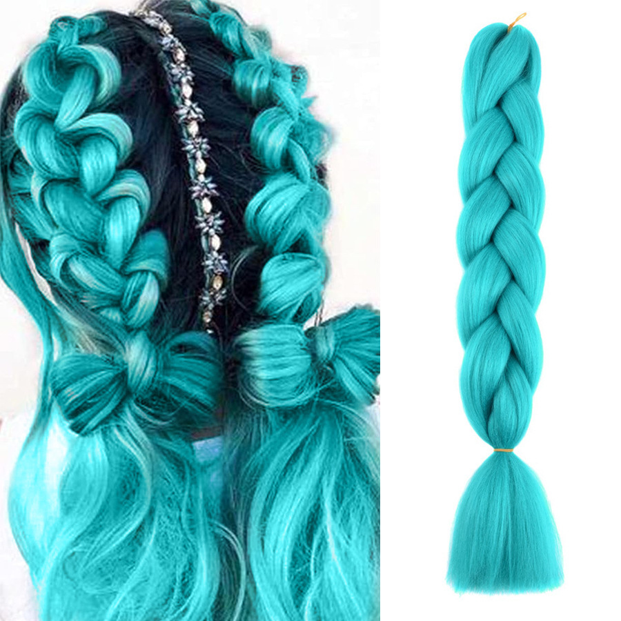 Trenzas Africanas Sintéticas de Fibra de Alta Temperatura para Crochet image 33