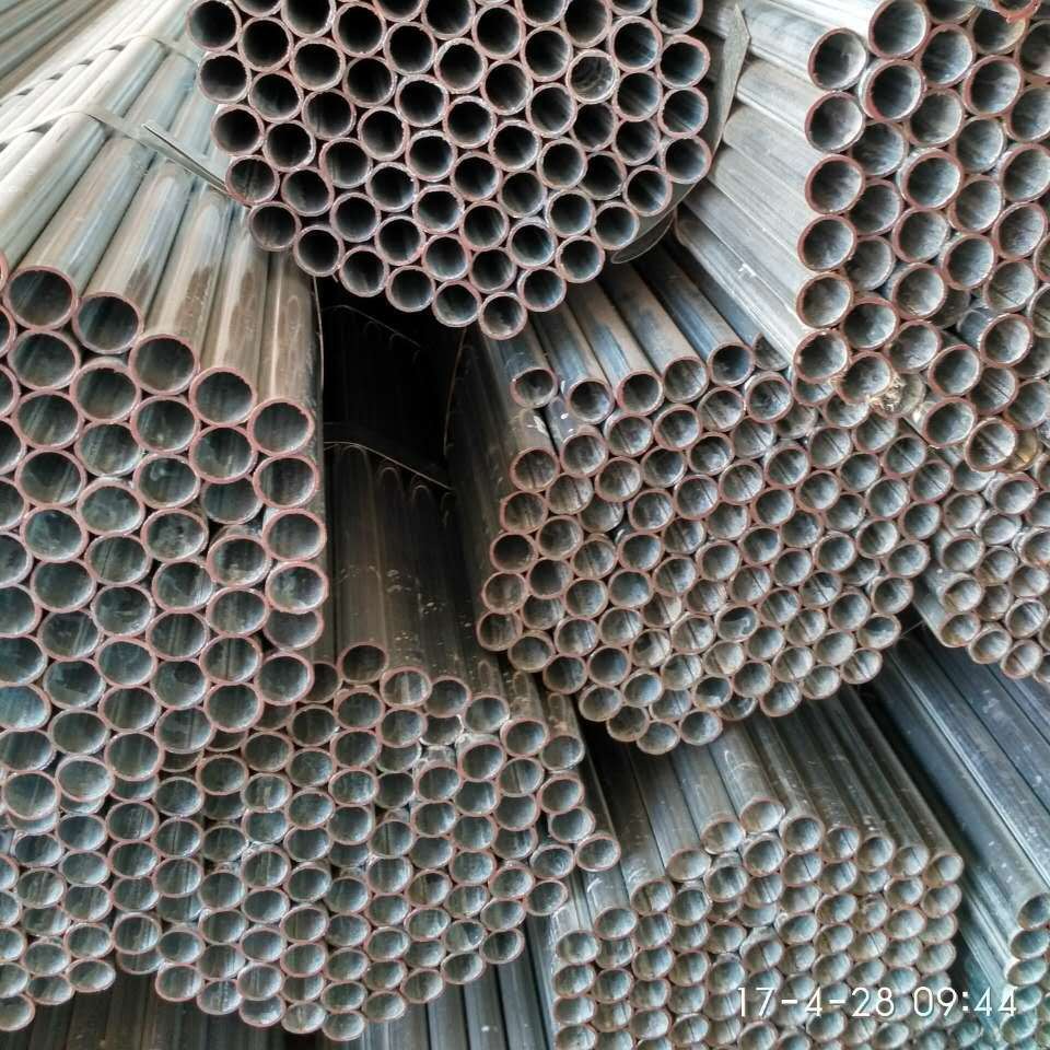 镀锌圆管 输气输水 消防穿线  护栏围栏  隔离栏栅 25*1.3