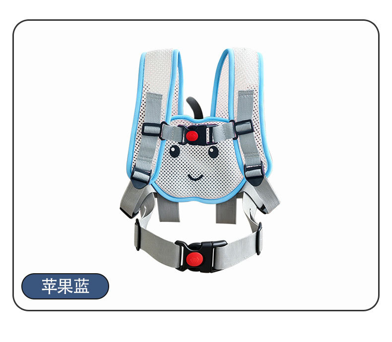 Electric tricycle child safety harness, baby and elderly mobility scooter rear seat strap, anti-fall safety belt for riding