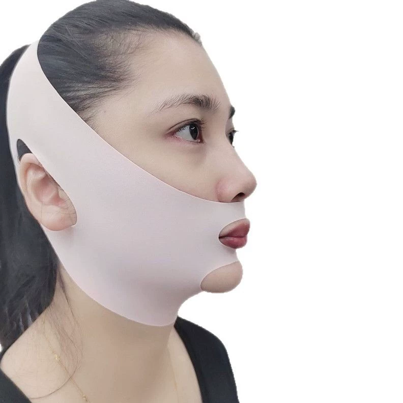 V-face lifting mask, unisex pull-up smoothing face strap, high-elastic nylon, 1 pc