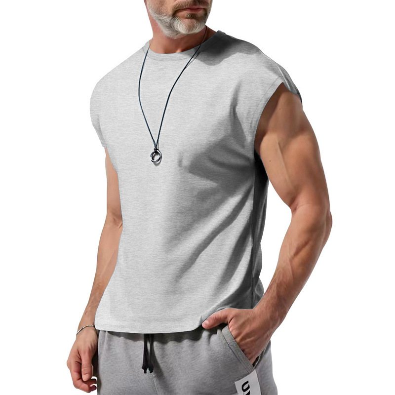 Playera sin Mangas Deportiva para Hombre de Poliéster, Secado Rápido, Transpirable, para Uso Casual image 17