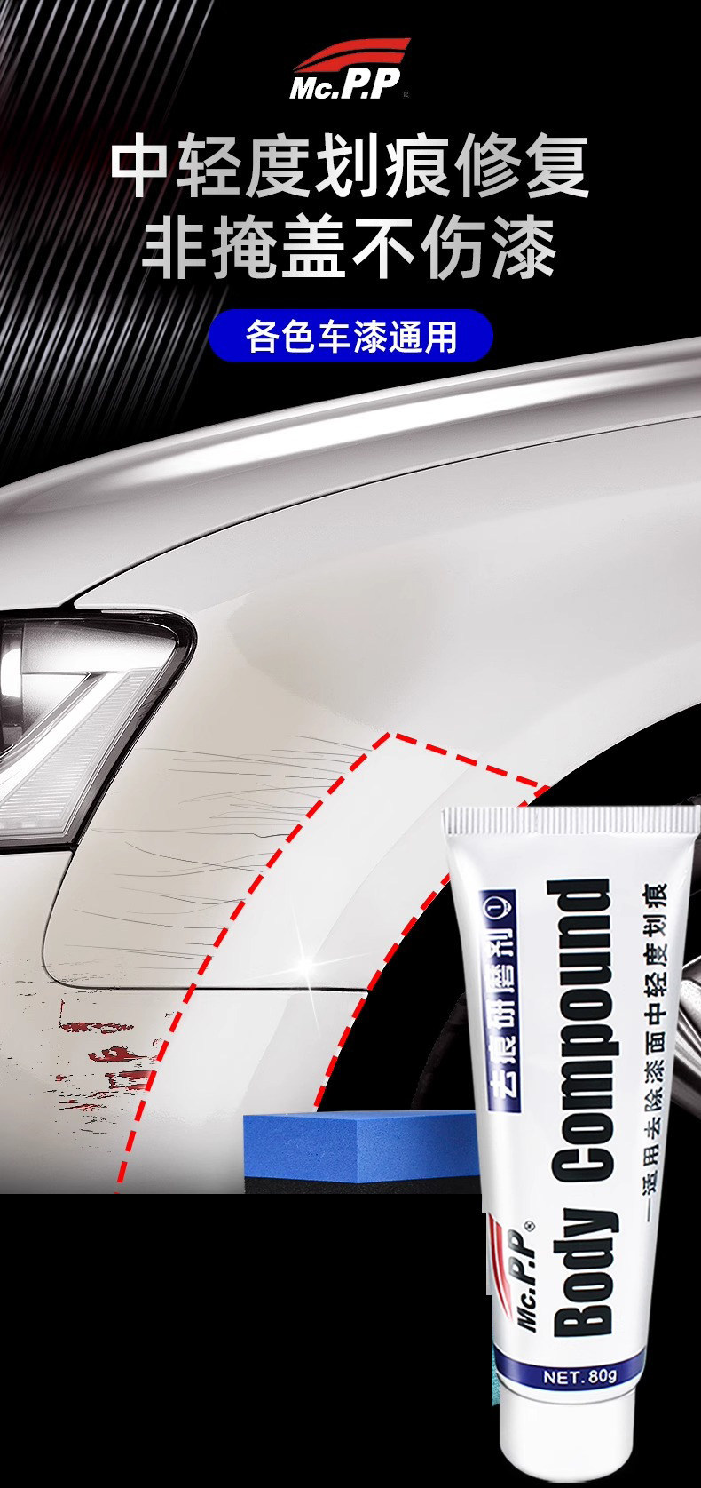 Free shipping car paint deep scratch repair wax, abrasive polishing wax, scratch remover, beauty waxing paste