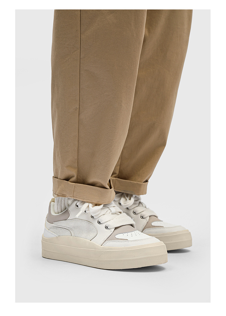 2025 new niche design couple sneakers men's low cut sports and leisure versatile thick soled casual men's shoes trendy X136_voghion.com