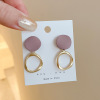 Fashionable design earrings, 2021 years, maxi length, french style, internet celebrity, trend of season, Japanese and Korean