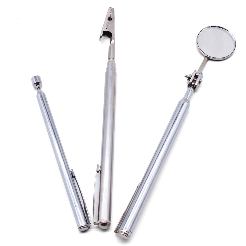 FJPTS-007 鳄鱼夹 30mm检测镜 1磅可伸缩捡拾器和8磅带灯捡拾器组