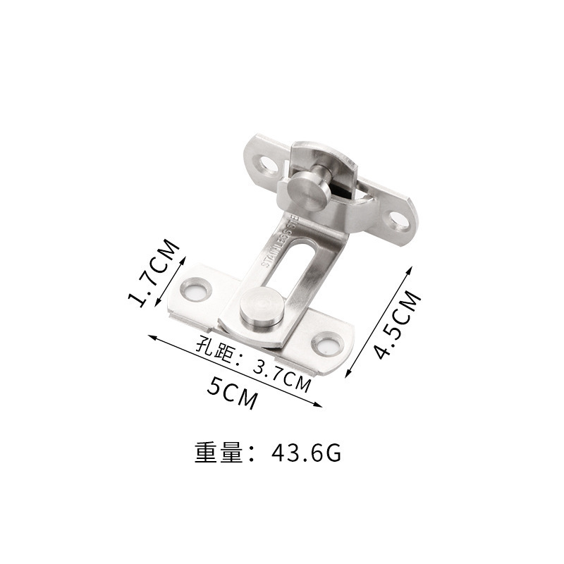 ステンレス製のドアバックルの盗難防止ドアのピンは、納屋のドアのペットケージのドアロックの90度直角ミニロックを掛けます。|undefined