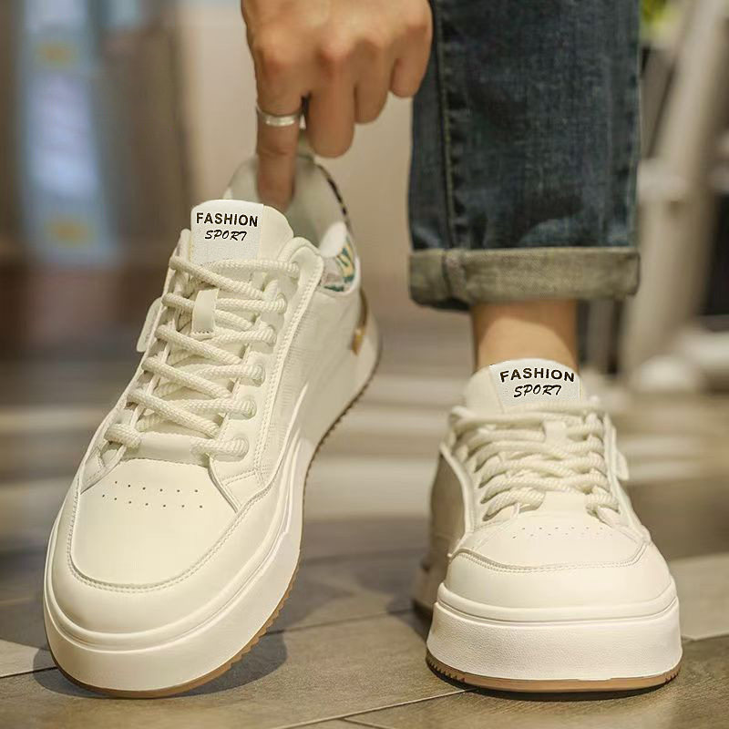 Giày sneaker trắng nam cổ thấp, nhẹ nhàng thoáng khí, phong cách retro dễ phối đồ — R 565m Trắng, R 565m thẻ
