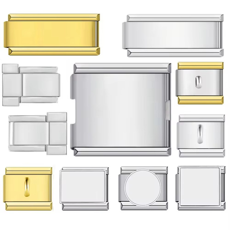 Single Module Bracelet Stainless Steel Block Stitching Titanium Steel Gone Italian Strap Chain Charm Italian