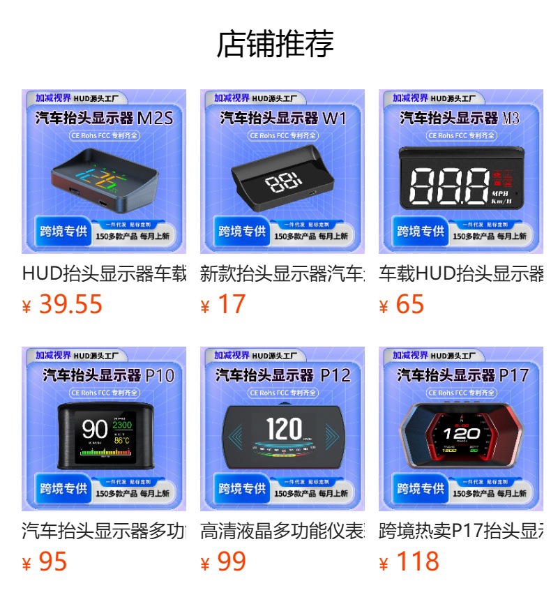 Car Hud Head-Up Display Gps Beidou Satellite Speedometer Universal Car Projector