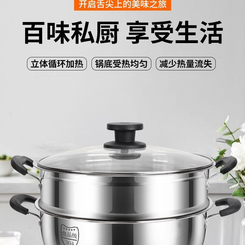 25 新型多機能電気鍋 304 ステンレス鋼電気中華鍋蒸しオールインワン中華鍋電気鍋万能鍋 1|undefined