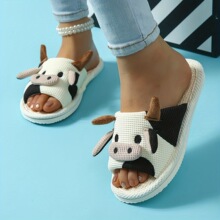 Comfortable eva Slip On Slippers Cow Pattern Slip On��Ь