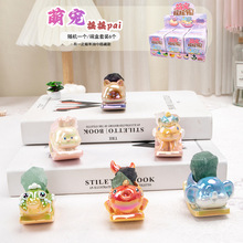 萌宠摇摇Pai盲盒树脂工艺品摆件潮玩卡通少女盲盒桌面办公装饰品