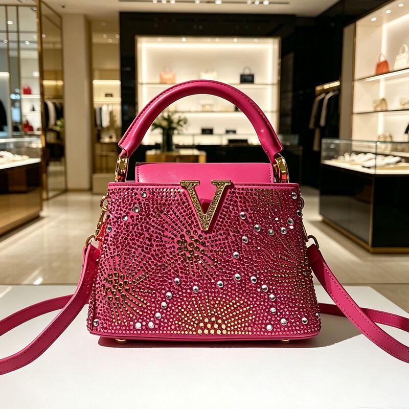 Cross-border dropshipping foreign trade rhinestone bucket bag 2026 new versatile rhinestone design handbag shoulder crossbody bag for women Cross-border dropshipping foreign trade rhinestone bucket bag 2026 new versatile rhinestone design handbag shoulder crossbody bag for women