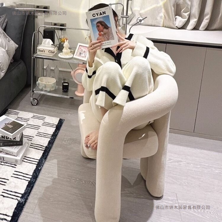 Sawyu网红化妆椅衣帽间设计师现代简约卧室家用轻奢梳妆台椅子凳|undefined