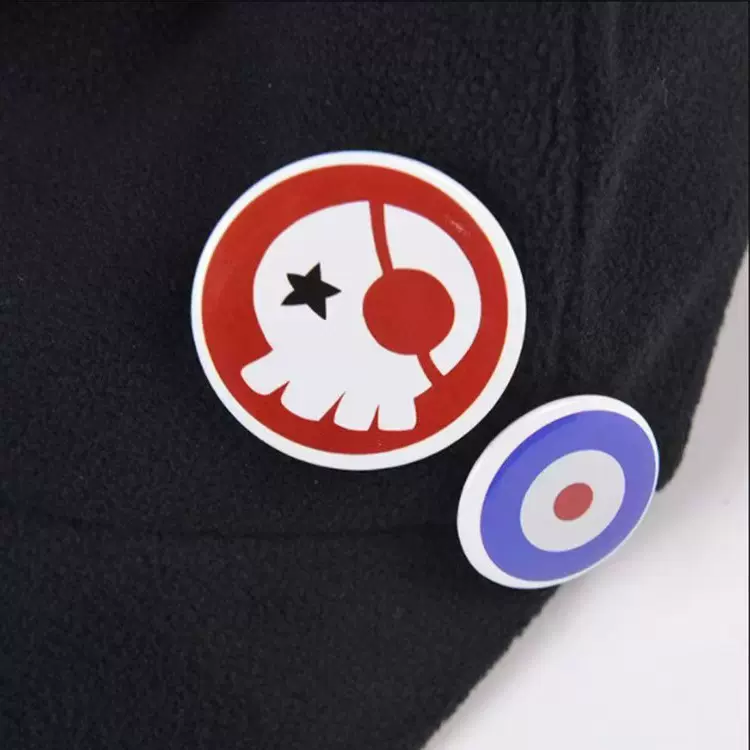 厂家供应帽子配饰 马口铁徽章 可爱装饰徽章 卡通胸针 儿童胸牌