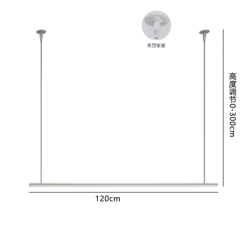 스테인레스 스틸 브러시 실버 길이 120cm