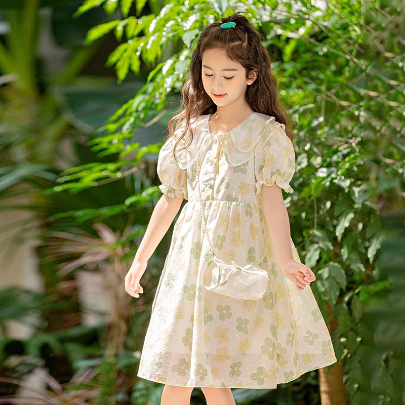 Girls' Dress Summer 2026 New Style Children's Dress Korean Style Summer Princess Dress for Older Children