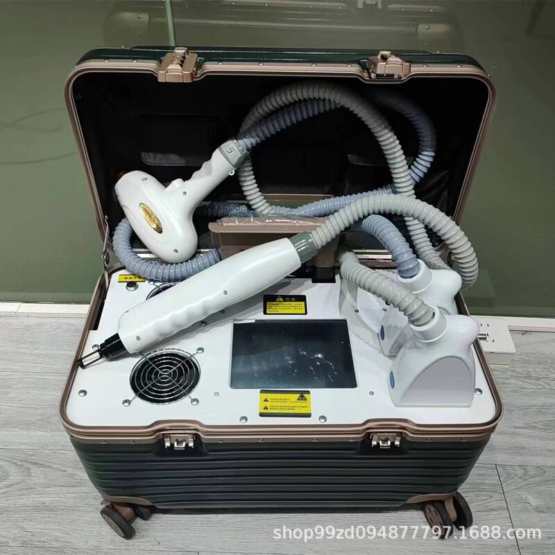 Luggage-Style 810 Photon Skin Rejuvenation Device, Non-Invasive Eyebrow Washing Machine, Tattoo Removal and Freckle Removal 808 Beauty Equipment, Commercial Beauty Device